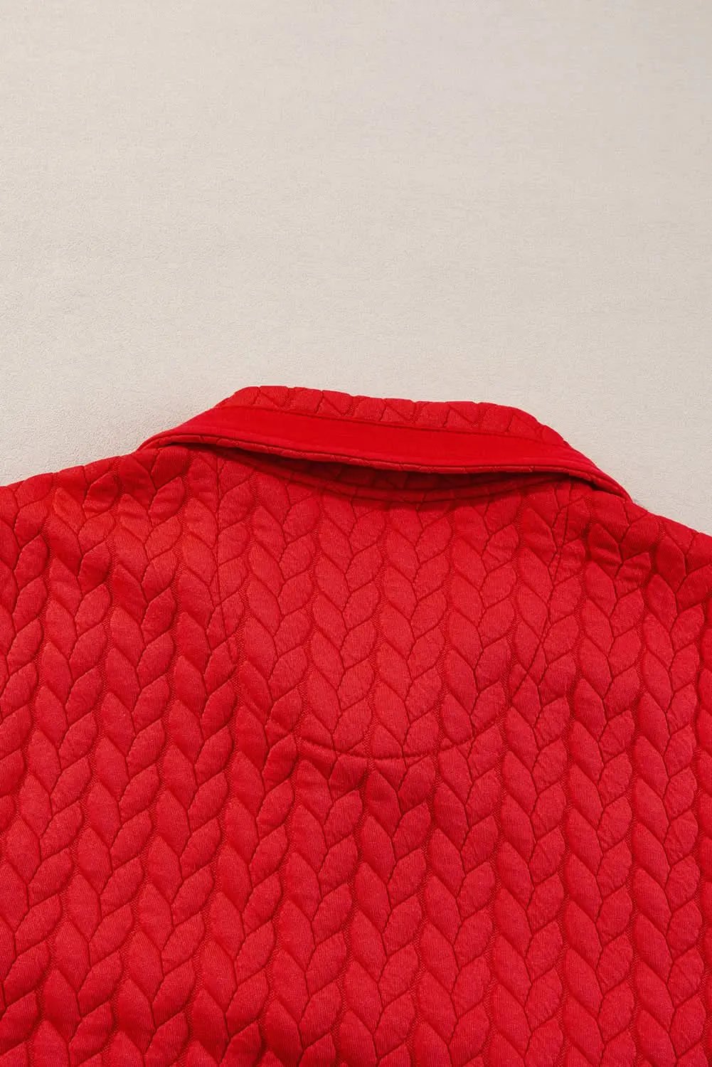 Tomato red plus size pullover - Love Salve